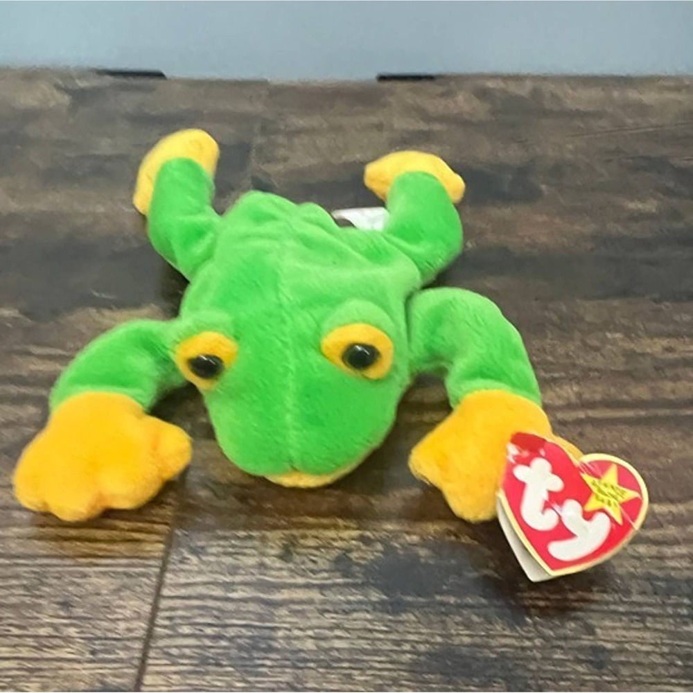Ty Beanie Babies Smoochy the Frog Bean Bag‎ Plush